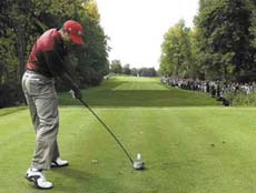 golf driving tip for first tee shot of the day